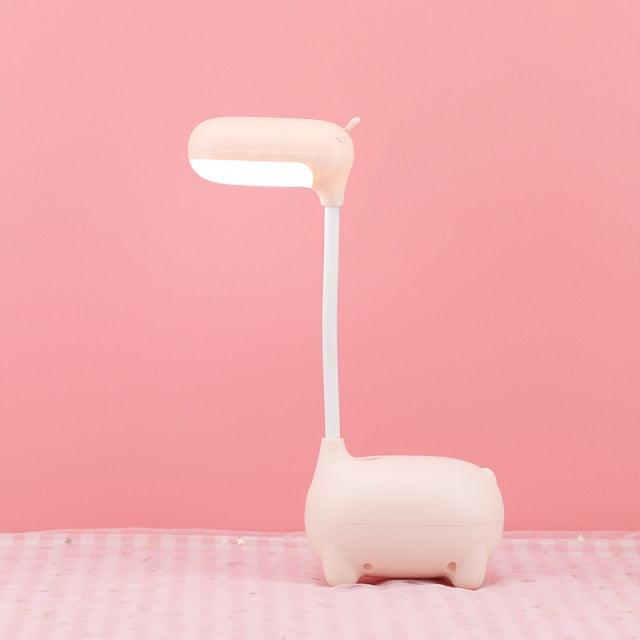 Deer LED Desk Lamp Reading Light USB Rechargeable Table Lamp Cute Night Light For Kids Reading Study Bedside Bedroom Living Room Cute Study Lamps for Bedroom Décor Stevvex