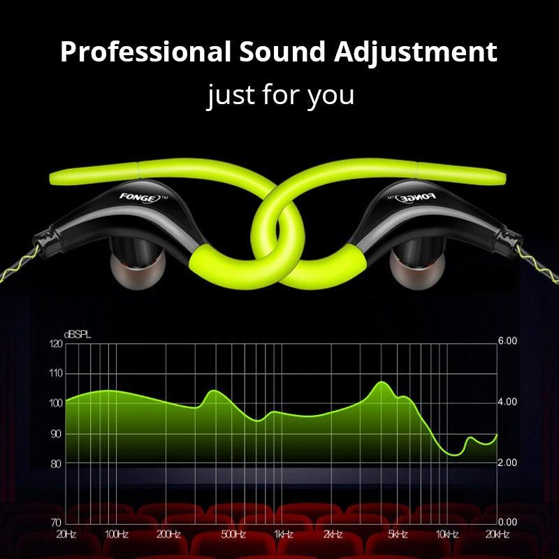 Original Sports Earphone Bluetooth Earphones with Charging case for Sport, Running, Workout Super Bass Headphones Sweatproof Running Headset With Mic Ear Hook Stevvex