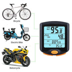 Bike Speed Meter Digital Bike Computer Multifunction Waterproof Sports Sensors Bicycle Computer Speedometer Waterproof 4 Line Display Odometer Cycling Multi Function Design Stevvex