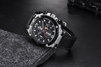 Multifunction Luxury 2021 Men's Watch Quartz Genuine Leather Strap Sport Chronograph Waterproof Men Wrist Watch Stevvex