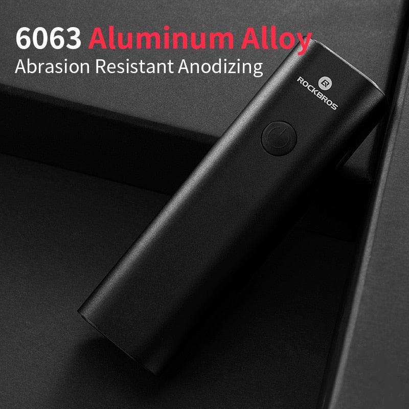 Bike Light Rainproof USB Rechargeable LED 2000mAh MTB Front Lamp Headlight Aluminum Ultralight Flashlight Super Bright Bicycle Front Headlight 5 Light Modes And Large Capacity Battery Stevvex