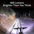 Bike Light Rainproof USB Rechargeable LED 2000mAh MTB Front Lamp Headlight Aluminum Ultralight Flashlight Super Bright Bicycle Front Headlight 5 Light Modes And Large Capacity Battery Stevvex