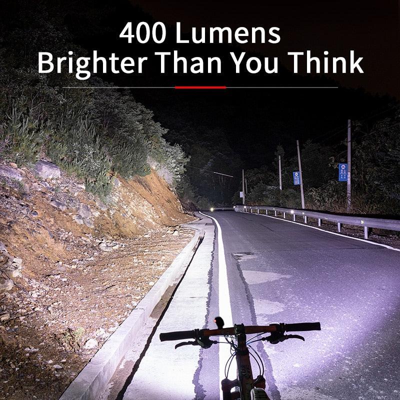 Bike Light Rainproof USB Rechargeable LED 2000mAh MTB Front Lamp Headlight Aluminum Ultralight Flashlight Super Bright Bicycle Front Headlight 5 Light Modes And Large Capacity Battery Stevvex