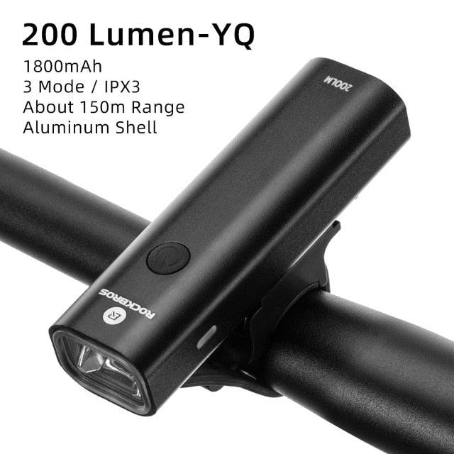 Bike Light Rainproof USB Rechargeable LED 2000mAh MTB Front Lamp Headlight Aluminum Ultralight Flashlight Super Bright Bicycle Front Headlight 5 Light Modes And Large Capacity Battery Stevvex