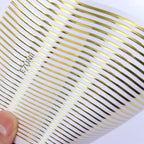 Gold 3D Nail Sticker Curve Stripe Lines Nails Stickers Gradient Adhesive Striping Tape Nail Foil Nail Art Stickers Decals Silver Strip Line Nail Decal Self-Adhesive 3D Wave Decal Decoration Metallic Curve Design Decoration for Women Girls Stevvex