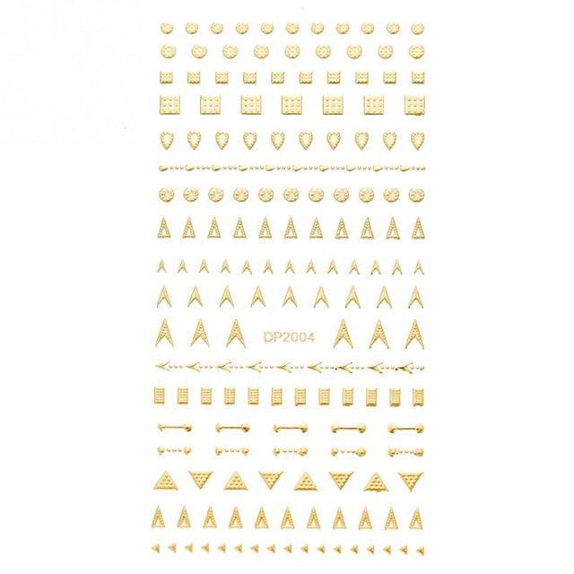 Gold 3D Nail Sticker Curve Stripe Lines Nails Stickers Gradient Adhesive Striping Tape Nail Foil Nail Art Stickers Decals Silver Strip Line Nail Decal Self-Adhesive 3D Wave Decal Decoration Metallic Curve Design Decoration for Women Girls Stevvex