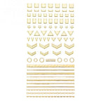 Gold 3D Nail Sticker Curve Stripe Lines Nails Stickers Gradient Adhesive Striping Tape Nail Foil Nail Art Stickers Decals Silver Strip Line Nail Decal Self-Adhesive 3D Wave Decal Decoration Metallic Curve Design Decoration for Women Girls Stevvex