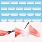 Gold 3D Nail Sticker Curve Stripe Lines Nails Stickers Gradient Adhesive Striping Tape Nail Foil Nail Art Stickers Decals Silver Strip Line Nail Decal Self-Adhesive 3D Wave Decal Decoration Metallic Curve Design Decoration for Women Girls Stevvex