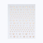 Gold 3D Nail Sticker Curve Stripe Lines Nails Stickers Gradient Adhesive Striping Tape Nail Foil Nail Art Stickers Decals Silver Strip Line Nail Decal Self-Adhesive 3D Wave Decal Decoration Metallic Curve Design Decoration for Women Girls Stevvex