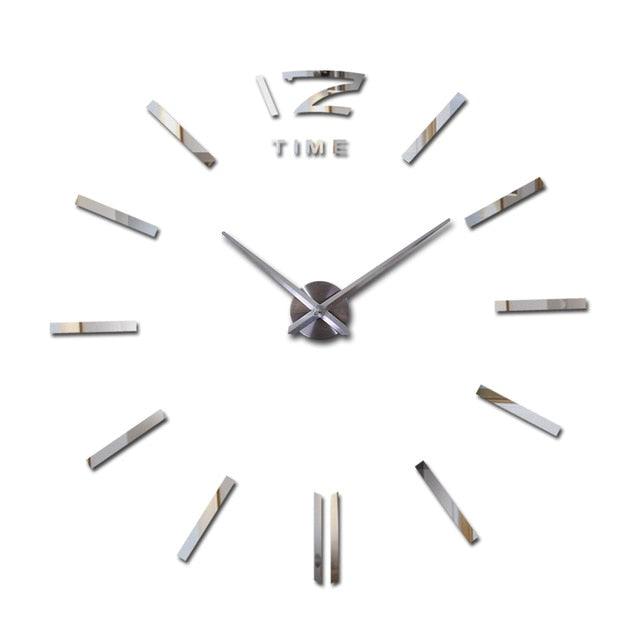 Wall Clock Watch Clocks 3D Frameless Wall Clock Large Stickers Wall Decoration for Living Room Bedroom 3D Acrylic Mirror Stickers Living Room Quartz Needle Europe Stevvex