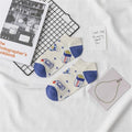 New Fashion Funny Cartoon Egg Socks Cute Girls' Happy Animal Fruit Foods Short Socks Penguin Fried Omelette Strawberry Pineapple Printed Unisex Socks For Men And Women Stevvex
