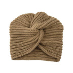 Luxury Fashion Ready To Wear Soft Cashmere Muslim Inner Hijab Caps Turban Cashmere Cross Elegant Wrap Head Hat Wool Lightweight Knitting Hijab Bonnet Cap For Women