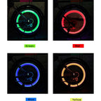 Bike Light Road Bike LED Tire Valve Caps Wheel Spokes Flash Tyre Wheel Valve Stem Cap Light For Car Bike Bicycle Motorcycle Automatic Wheel Spoke Light Tire Lights Lamp Bulb Car Accessories For Riding At Night Stevvex