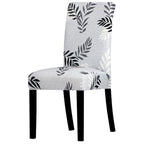 Printed Chair Cover Washable Removable Big Elastic Seat Arm Covers Slipcovers Stretch For Banquet Hotel Printed Dining Chair Slipcovers, Removable Washable Soft Spandex Stretch Chair Covers Banquet Chair Stevvex