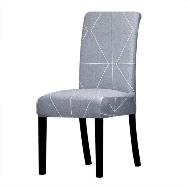 Printed Chair Cover Washable Removable Big Elastic Seat Arm Covers Slipcovers Stretch For Banquet Hotel Printed Dining Chair Slipcovers, Removable Washable Soft Spandex Stretch Chair Covers Banquet Chair Stevvex