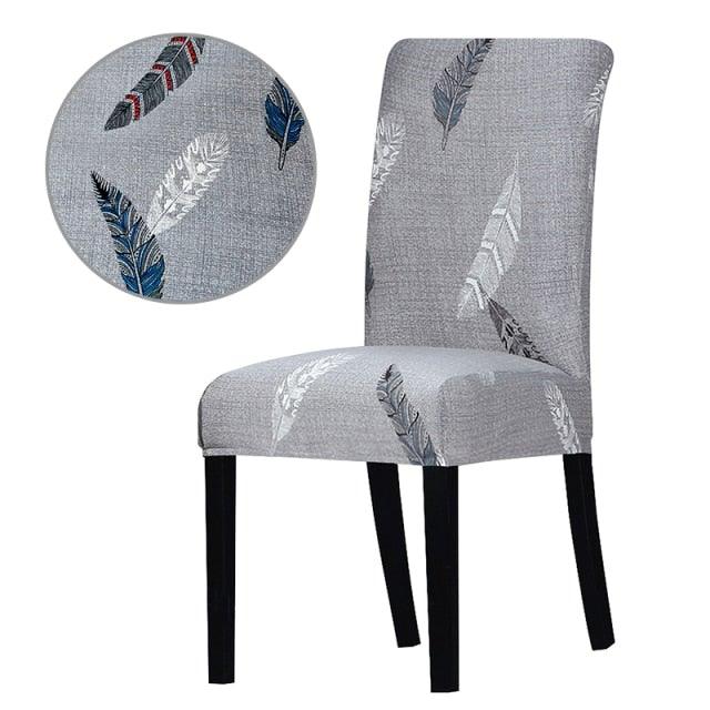 Printed Chair Cover Washable Removable Big Elastic Seat Arm Covers Slipcovers Stretch For Banquet Hotel Printed Dining Chair Slipcovers, Removable Washable Soft Spandex Stretch Chair Covers Banquet Chair Stevvex