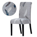 Printed Chair Cover Washable Removable Big Elastic Seat Arm Covers Slipcovers Stretch For Banquet Hotel Printed Dining Chair Slipcovers, Removable Washable Soft Spandex Stretch Chair Covers Banquet Chair Stevvex