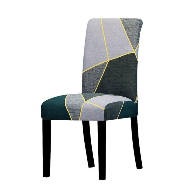 Printed Chair Cover Washable Removable Big Elastic Seat Arm Covers Slipcovers Stretch For Banquet Hotel Printed Dining Chair Slipcovers, Removable Washable Soft Spandex Stretch Chair Covers Banquet Chair Stevvex