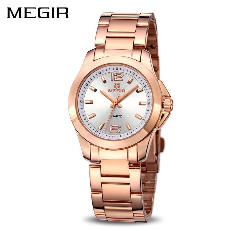 Luxury Gold Rose Women Watches Elegant Modern Waterproof Analog Wristwatch Stylish Design For Womens Stevvex