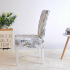 Covers for Dining Room Seat Protector Stretch Removable Printed Chair Cover Elastic Seat Chair Covers Removable And Washable Stretch Banquet Hotel Dining Room Washable Furniture Chair for Kids Pets Home Ceremony Banquet Wedding Party Stevvex
