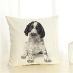 Cute Pet Dog Printed Cushion Cover Linen Pillow Cover Decorative Throw Pillow Cover For Sofa Chair Home Stevvex