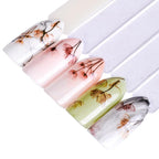 Embossed 3D Nail Stickers Blooming Flower 3D Nail Art Stickers Decals Adhesive Manicure Nail Art Tips Decoration Adhesive Abstract Face Curve Graffiti Nail Design for Acrylic Nail Supplies Designer Nail Decorations for Women Girls Kids Stevvex