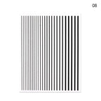 Nail Strip Stickers Black Gold Rose Gold Silver Metal Strip Tape Nail Art Adhesive Foil Tips Nail Sticker Decals Metallic Curve Strip Line Nail Decal Self-Adhesive 3D Wave Design Decoration for Women Girls Tape Nail Art Stickers Decal Decoration Stevvex