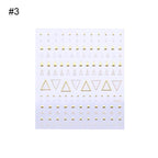 Nail Strip Stickers Black Gold Rose Gold Silver Metal Strip Tape Nail Art Adhesive Foil Tips Nail Sticker Decals Metallic Curve Strip Line Nail Decal Self-Adhesive 3D Wave Design Decoration for Women Girls Tape Nail Art Stickers Decal Decoration Stevvex