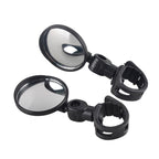 1Pc Bicycle Rearview Handlebar Mirrors Cycling Rear View Bike Silicone Handle Rearview Mirror Bike Mirrors Adjustable Bicycle Cycling Rear View Mirror For Handlebar
