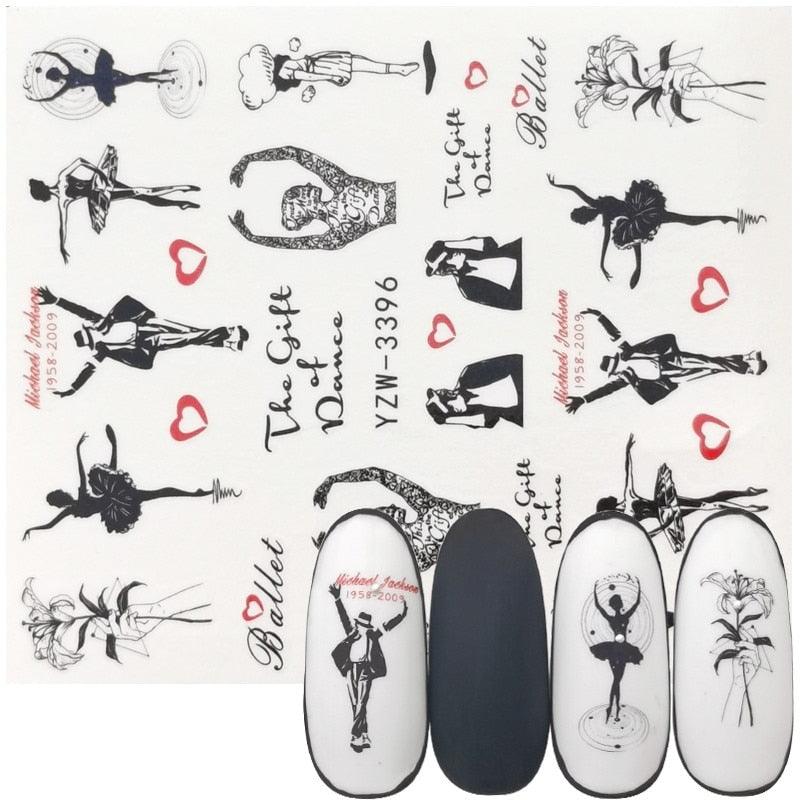 Nail Watermark Decals Sexy lips Middle finger Sexy girl Water Transfer Slider Russia Words Manicure Tattoos Sliders For Manicure Women Kids Girls Manicure Decoration Nail Art Supplies 3D Self-Adhesive Nail Decals Designer Nail Stickers for Acrylic Nails Stevvex