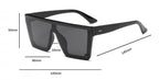 Classic Male Big Black Sunglasses For Men & Women New Fashionable Design New Mirror Pink Square  Oversize Square Sunglasses for Women Men Stevvex