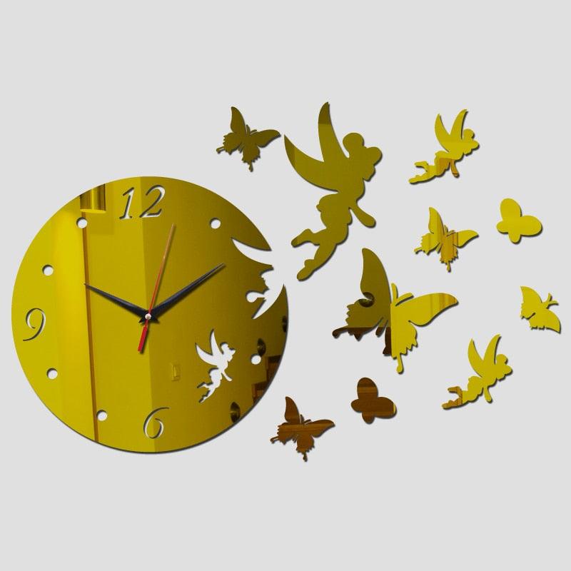 3D Acrylic Mirror Wall Stickers Creative Black Modern Acrylic Mirror Surface 3D Simple Wall Stickers Decor Clocks Numbers Stickers for Home Office Decorations Gift Modern Living Room Quartz Clock Watch Home Decoration Clocks Stevvex