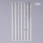 Nail Strip Stickers Black Gold Rose Gold Silver Metal Strip Tape Nail Art Adhesive Foil Tips Nail Sticker Decals Metallic Curve Strip Line Nail Decal Self-Adhesive 3D Wave Design Decoration for Women Girls Tape Nail Art Stickers Decal Decoration Stevvex