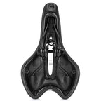 Breathable Silicone Cushion Seat PU Leather Surface Silica Filled Gel Comfortable Shockproof Bicycle Saddle Padded Professional Waterproof Road Bike Saddle For Men Stevvex