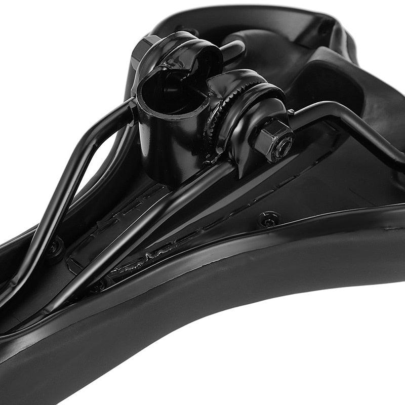 Breathable Silicone Cushion Seat PU Leather Surface Silica Filled Gel Comfortable Shockproof Bicycle Saddle Padded Professional Waterproof Road Bike Saddle For Men Stevvex