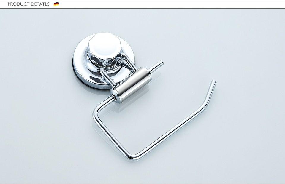 Wall Mount Toilet Paper Holder Bathroom Kitchen Roll Paper Accessory Tissue Towel Holders Toilet Suction Cup Toilet Paper Holder – Wall Mount Stainless Steel Tissue Roll Dispenser For Bathroom AND Kitchen Stevvex