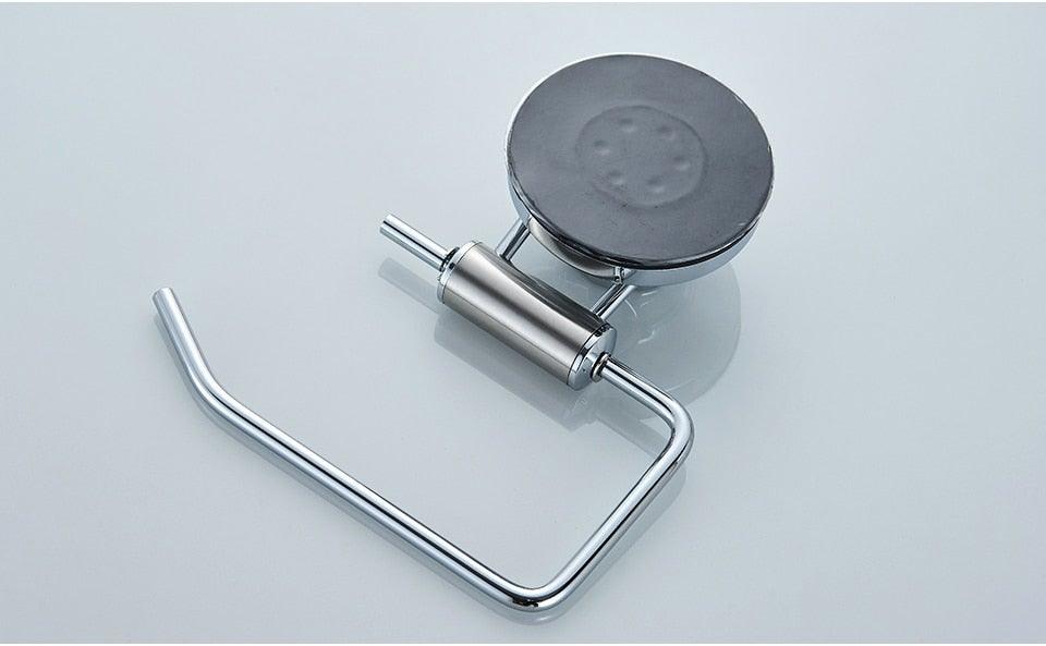 Wall Mount Toilet Paper Holder Bathroom Kitchen Roll Paper Accessory Tissue Towel Holders Toilet Suction Cup Toilet Paper Holder – Wall Mount Stainless Steel Tissue Roll Dispenser For Bathroom AND Kitchen Stevvex