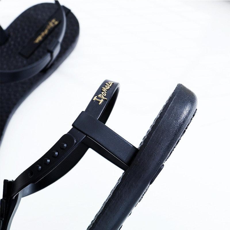 Summer Sandals Women New Flat Slides Flip Flops Seaside Vacation Shoes Woman Beach Flat Style Casual Sandals Slippers Beach Shoes Dress Summer Beach Shoes Thong Slippers Stevvex