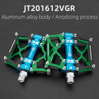 Road Bike Pedals Aluminum Alloy Anti-slip Bicycle Pedals Hollow-Carved Design Pedals Bicycle Accessories Mountain Bike Pedals Flat Bicycle Pedals Platform Cycling Sealed Bearing Aluminum Pedals For Mountain Bike Stevvex