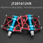 Road Bike Pedals Aluminum Alloy Anti-slip Bicycle Pedals Hollow-Carved Design Pedals Bicycle Accessories Mountain Bike Pedals Flat Bicycle Pedals Platform Cycling Sealed Bearing Aluminum Pedals For Mountain Bike Stevvex