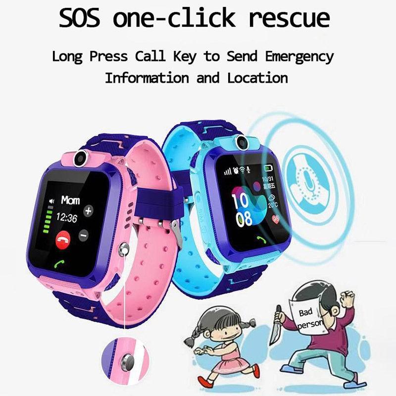 Childrens Smart Watch Kids Phone Watch Smartwatch For Boys Girls With Sim Card Photo Waterproof Smartwatches With Tracker HD Touch Screen For Kids Games Alarm Clock Camera Digital Wrist Watch Smartwatch Christmas Birthday Gifts Stevvex