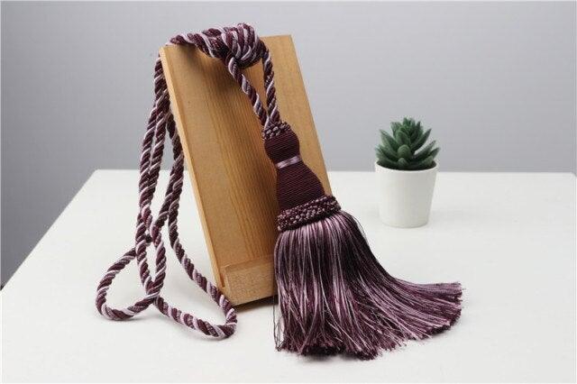Tassel Curtain Tiebacks Home Decoration Handmade Curtain Holders Clips Hanging Balls Curtain Accessories Curtain Tie backs Curtain Handmade Tiebacks Decorative Curtain Holdbacks With Tassel Stevvex
