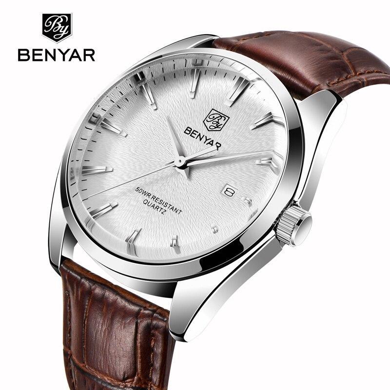 Leather Fashion Sport Men's Watches Luxury Military Quartz Analog Waterproof Men Watch Stevvex