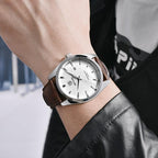Leather Fashion Sport Men's Watches Luxury Military Quartz Analog Waterproof Men Watch Stevvex
