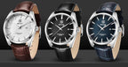 Leather Fashion Sport Men's Watches Luxury Military Quartz Analog Waterproof Men Watch Stevvex