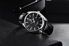 Leather Fashion Sport Men's Watches Luxury Military Quartz Analog Waterproof Men Watch Stevvex