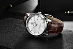 Leather Fashion Sport Men's Watches Luxury Military Quartz Analog Waterproof Men Watch Stevvex