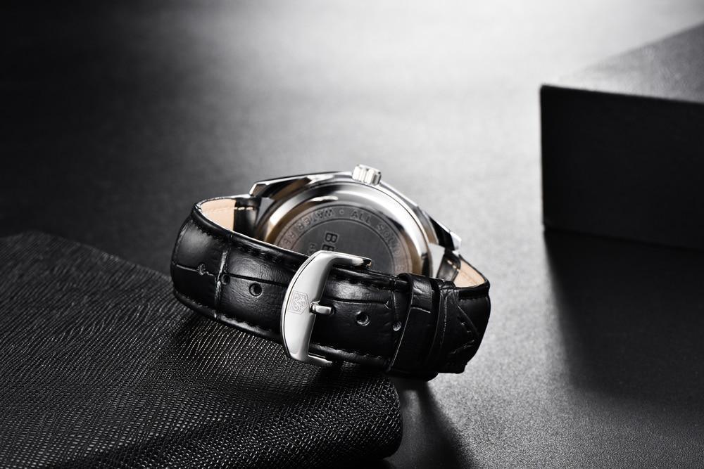 Leather Fashion Sport Men's Watches Luxury Military Quartz Analog Waterproof Men Watch Stevvex