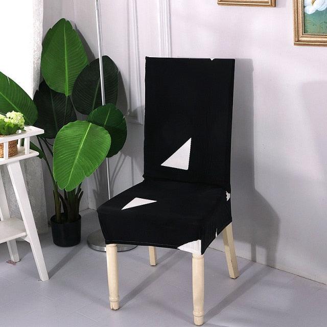 Spandex Dining Chair Cover With Back Elastic Universal Kitchen Living Room Stretch Slipcover Chair Covers Protector Seat Case  Chair Cover Seat Protector Super Fit Slipcover Stretch Removable Washable Soft Spandex Fabric for Home Stevvex