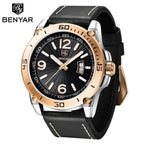 Top Luxury Fashion Mens Watches Quartz Casual Leather Design Sport Analog Waterproof Classic Wrist Watch Stevvex
